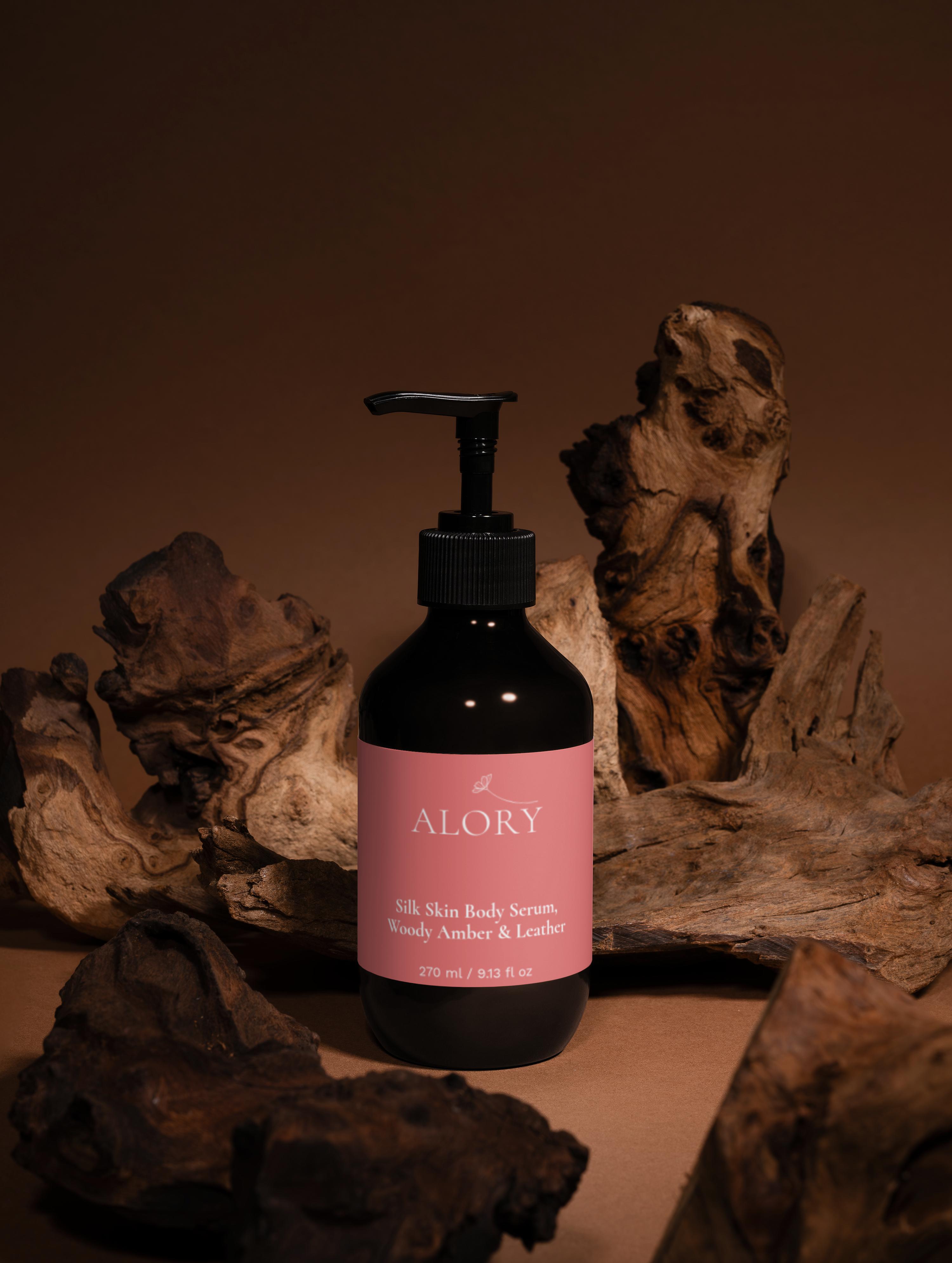 Silk Skin Body Serum, Woody Amber & Leather